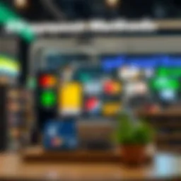 Visual representation of various payment methods linked to bank accounts