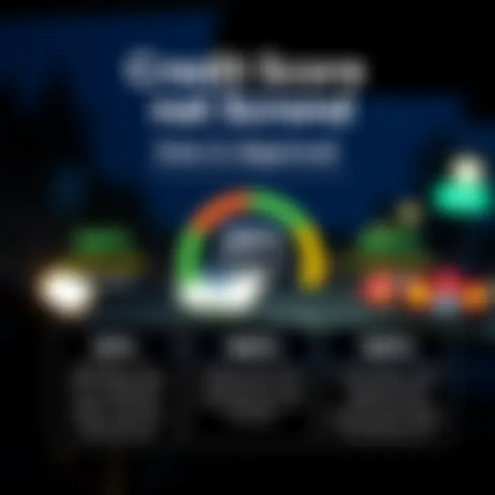 Understanding Credit Score Impacts Graphic representing credit score impacts on loan approval