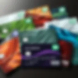 A visually appealing depiction of various TD credit card designs showcasing options available.