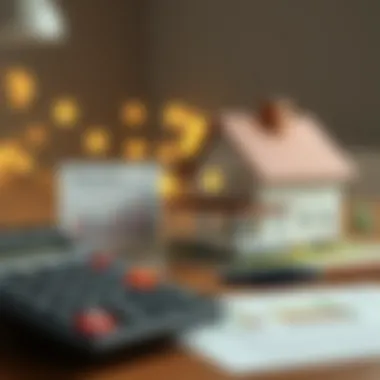 Financing Options for USDA Loans A financial calculator and house model representing USDA loan financing