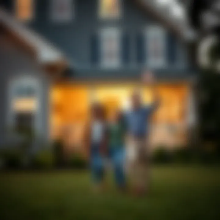 Joy of Homeownership with USDA Loans A happy family standing in front of their new USDA approved home
