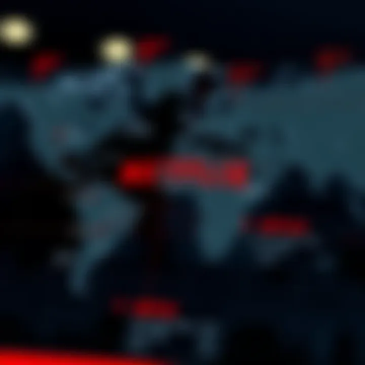 Map showing Netflix's global market expansion strategies