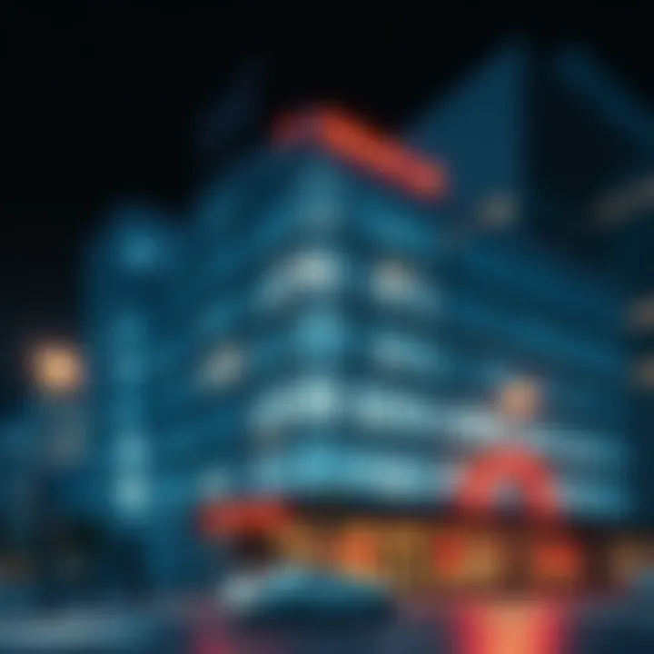 Oracle Headquarters Oracle Corporation headquarters facade