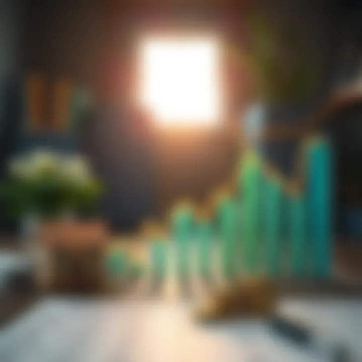 Financial chart showing interest savings