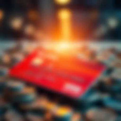 Conceptual representation of secured credit card benefits