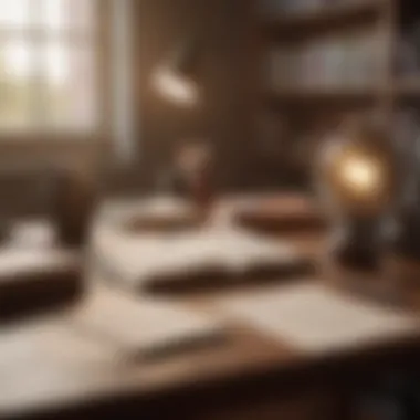 Creating a Motivational Work Environment A motivational workspace with entrepreneurial books and notes