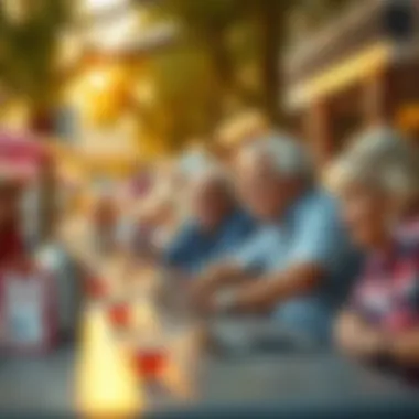 Leisure activities available for retirees in a vibrant community