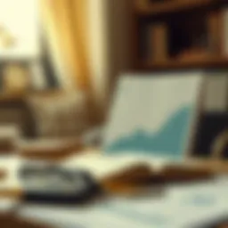 Conceptual illustration of financial planning