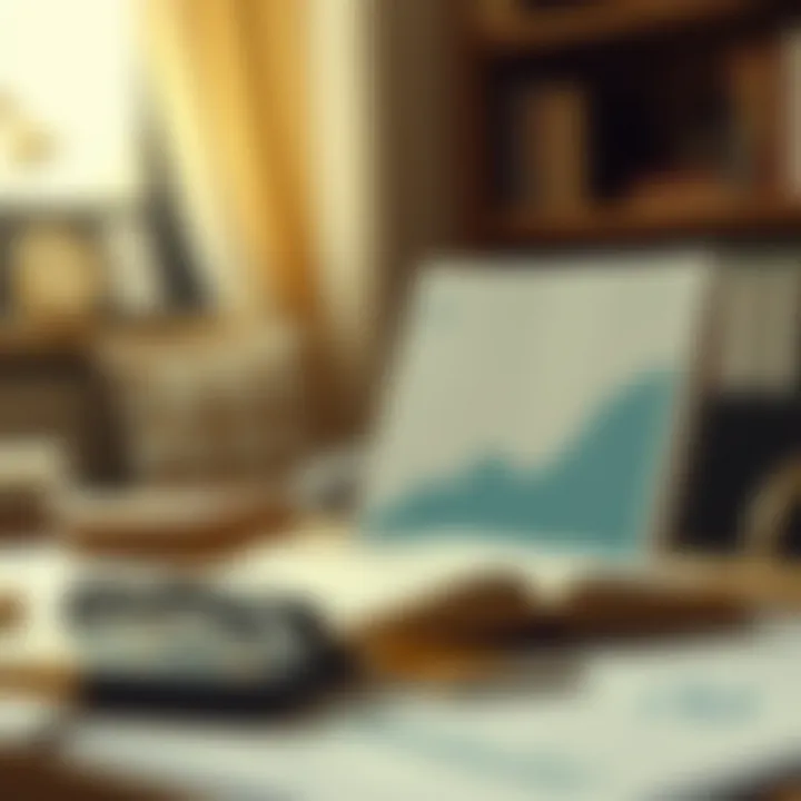 Conceptual illustration of financial planning