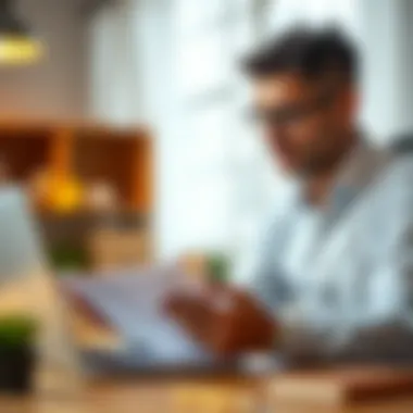 Analyzing Mortgage Options A financial planner analyzing mortgage options