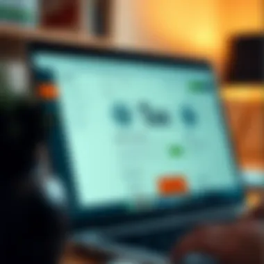 User interface of TaxAct showcasing its features