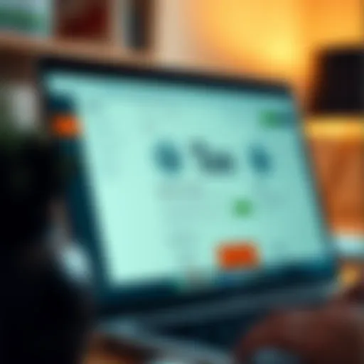 User interface of TaxAct showcasing its features