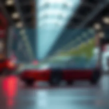 Graph illustrating Tesla's competitive landscape