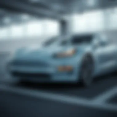 Tesla vehicle showcasing innovative design