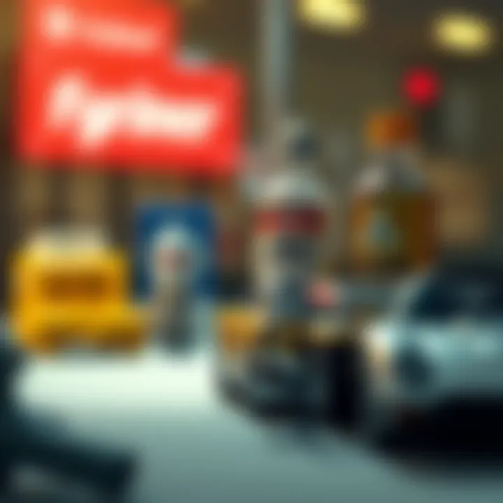 Insurance Products Influenced by Driving Records Visual representation of various insurance products affected by driving records