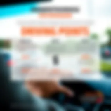 Strategies for Managing Driving Points Infographic showing strategies to manage and reduce driving points