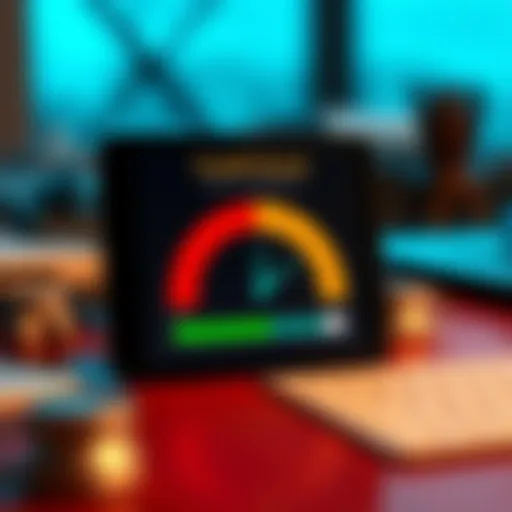 Visual representation of credit score impact due to medical bills
