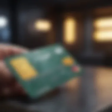 Security in Digital Credit Cards Illustration of security features in digital transactions