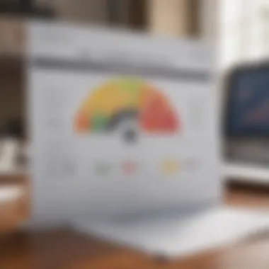 Analyzing Your Credit Report Conceptual image of credit report analysis