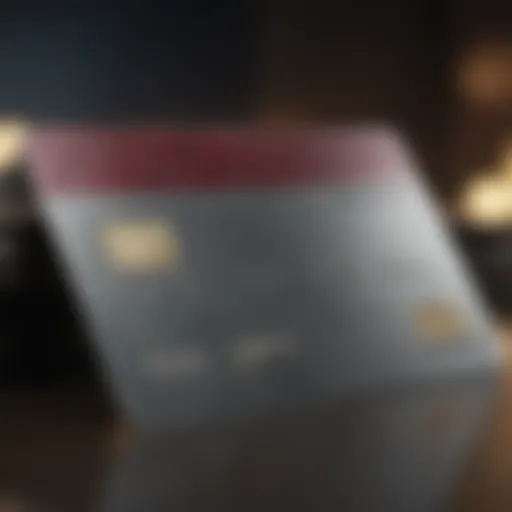 Sleek and modern design of a metal credit card