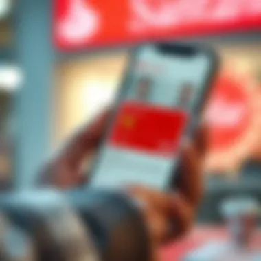 Mobile banking interface of Santander