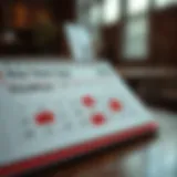 Tax deadline calendar with highlights