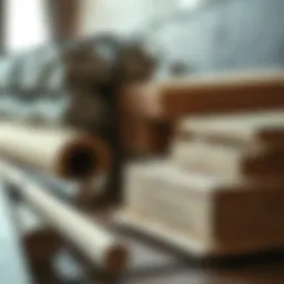 Detailed view of construction materials for house rehabilitation