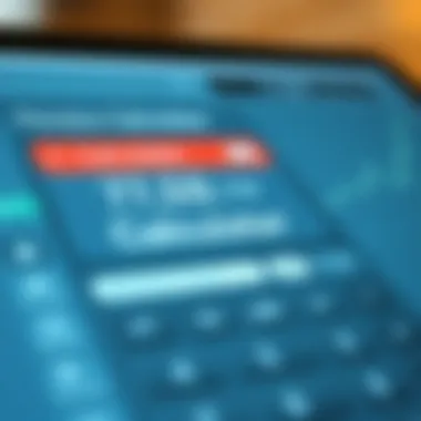 Online Pension Calculator Interface Visual representation of online pension calculator interface