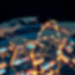 Global trade routes illustrating international commerce