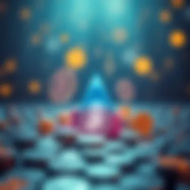 Asset Tokenization Concept Illustration of various assets being tokenized