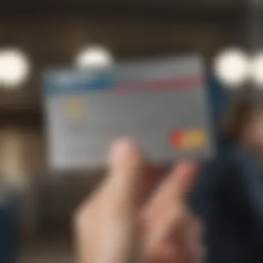 Visual representation of the Visa Debit Card in a travel context