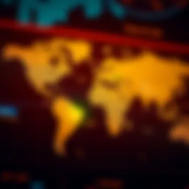 Time Zone Map Highlighting Trading Hours Time zone map highlighting trading hours
